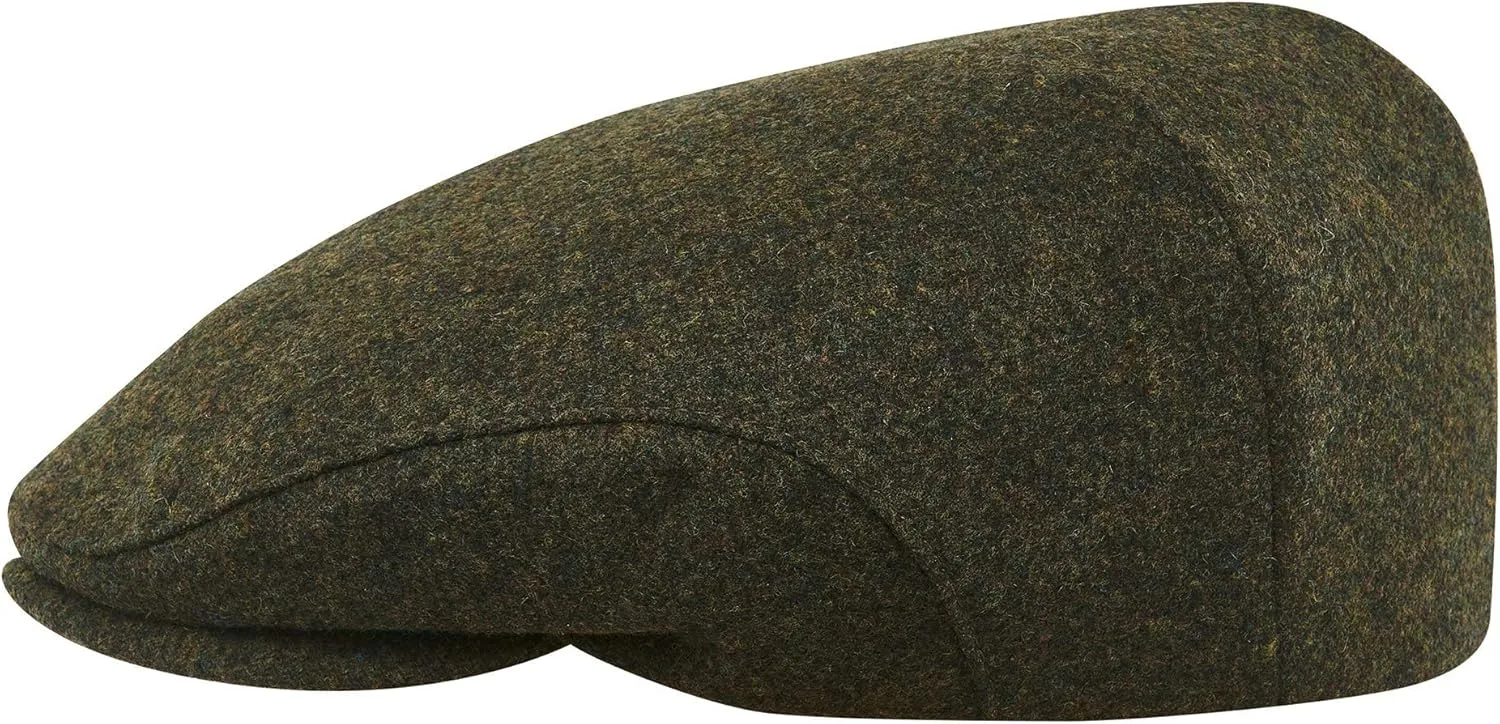 Sterkowski Derby Cap | 100% Merino Flat Cap for Men | Classic Winter Ivy League Cap wit Quilted Lining