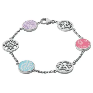 Sterling Silver Royal Crown Derby Mixed Mikado Flore Bracelet D
