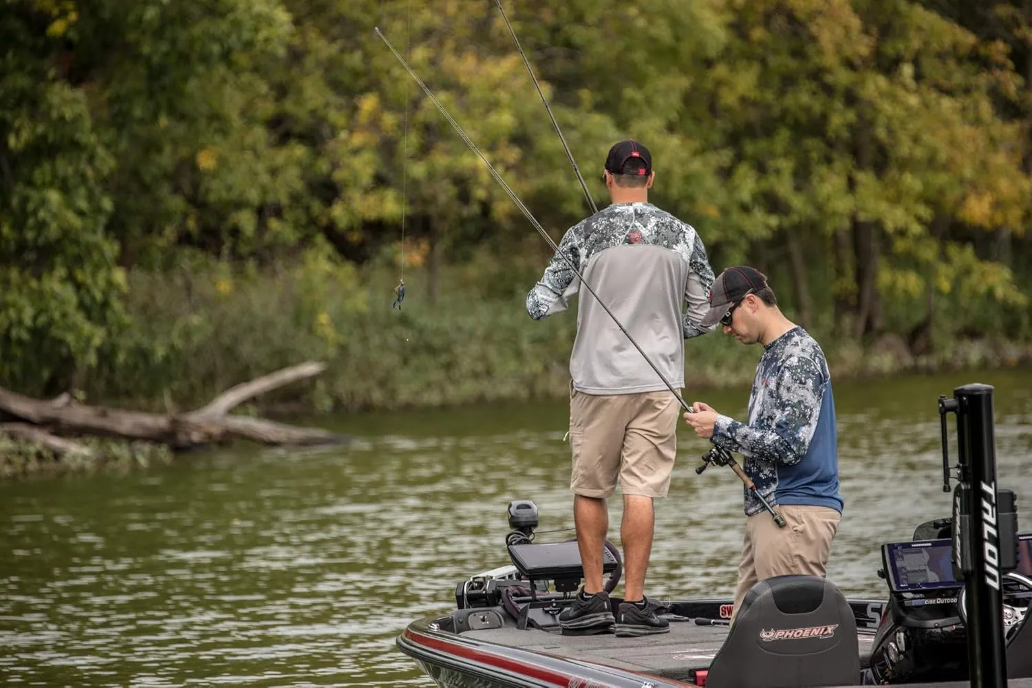 Striker Men's Triumph UPF 50  Ultralight Moisture Wicking Fishing Shirt - Active Long-Sleeve Top w/Vented Underarms & Back