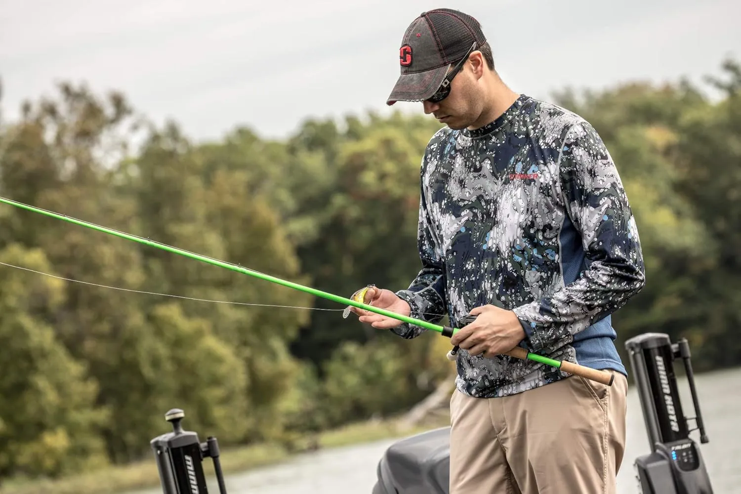 Striker Men's Triumph UPF 50  Ultralight Moisture Wicking Fishing Shirt - Active Long-Sleeve Top w/Vented Underarms & Back