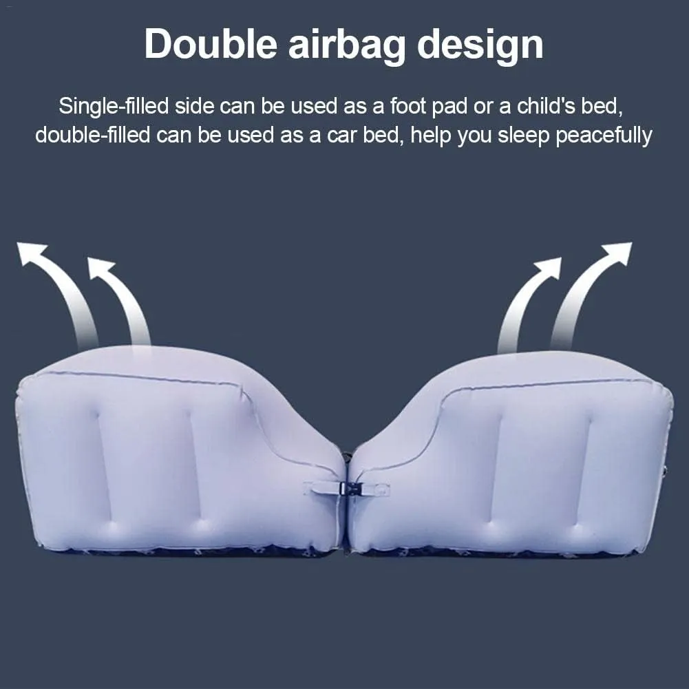 SUV Air Mattress, Portable Back Seat Gap Pad Car Air Mattress Car Camping Mattress Multifunction Car Sleeping Pad for Camping Travel Road Trip(Color:A)