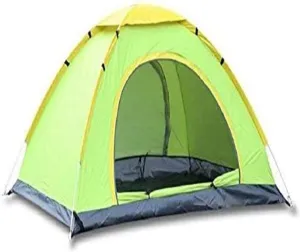 Tent for Camping Instant Cabin Tent for Camping 3-4 People Oxford Cloth Rain Painted Silver Polyester Sunscreen 2 Doors Ventilation Ultra-Light Material Easy to Carry Home Camping Tents Outdoor