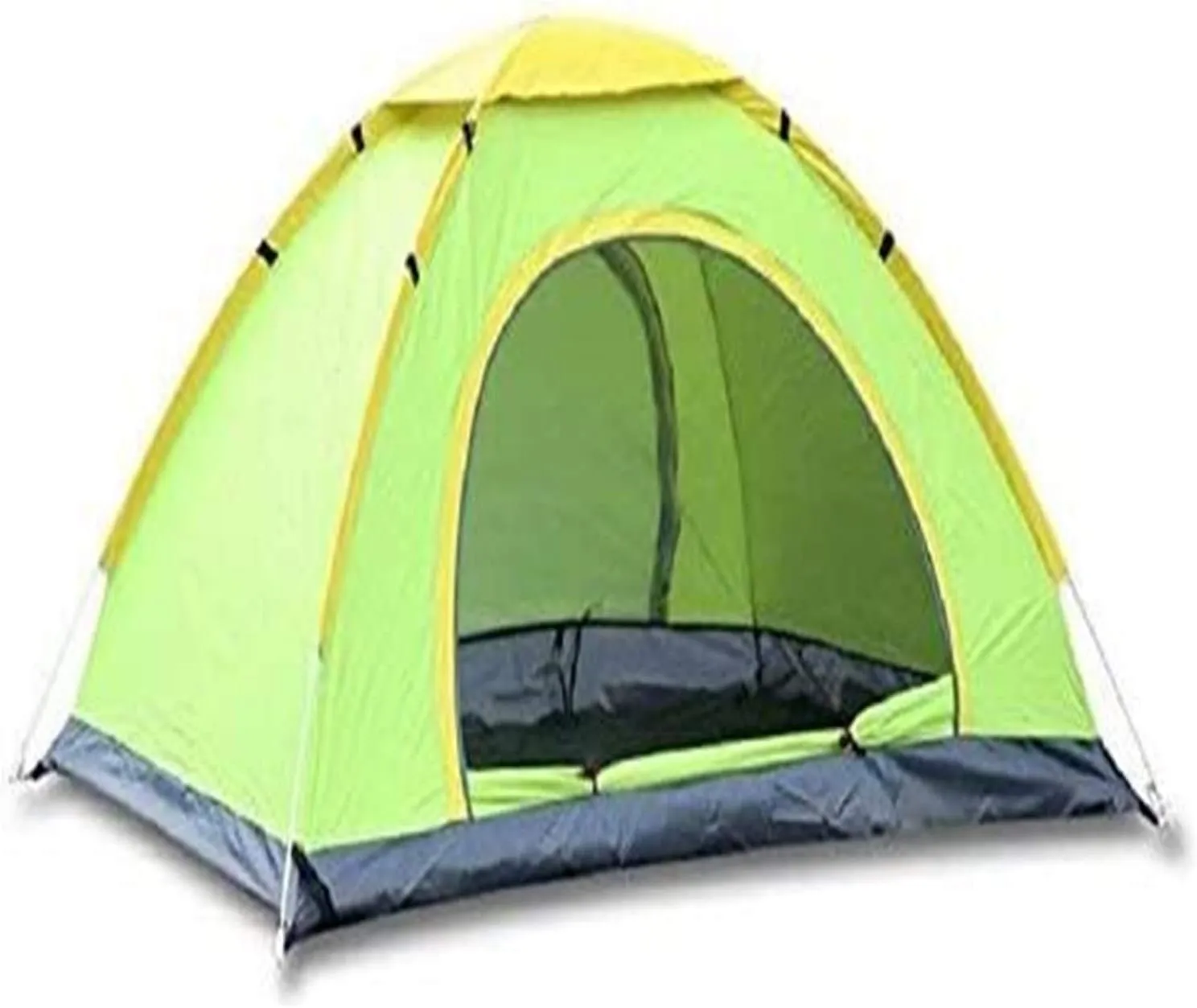 Tent for Camping Instant Cabin Tent for Camping 3-4 People Oxford Cloth Rain Painted Silver Polyester Sunscreen 2 Doors Ventilation Ultra-Light Material Easy to Carry Home Camping Tents Outdoor