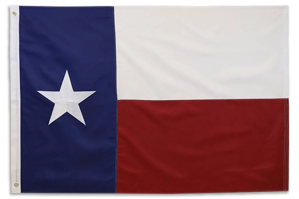 Texas Embroidered Flag 5x8ft