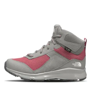 The North Face Hedgehog Hiker II Mid Waterproof (Little Kid/Big Kid) Meld Grey/Slate Rose 1.5 Little Kid M