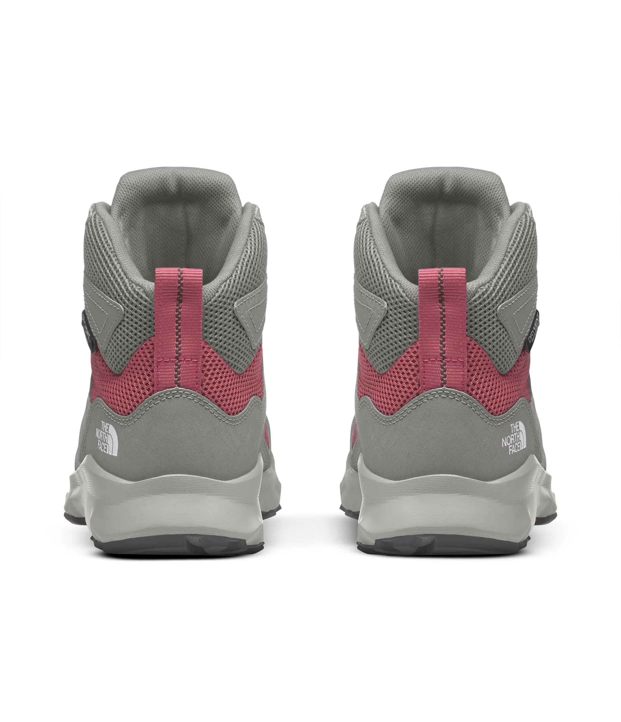 The North Face Hedgehog Hiker II Mid Waterproof (Little Kid/Big Kid) Meld Grey/Slate Rose 1.5 Little Kid M
