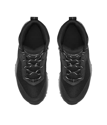 THE NORTH FACE Hedgehog Hiker II Mid Waterproof (Little Kid/Big Kid) TNF Black/Meld Grey 2.5 Little Kid M