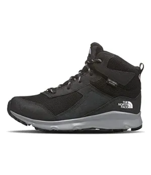 THE NORTH FACE Hedgehog Hiker II Mid Waterproof (Little Kid/Big Kid) TNF Black/Meld Grey 2.5 Little Kid M