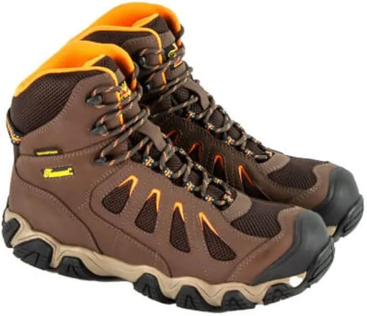 Thorogood Crosstrex 6” Waterproof Safety Toe Hiking Boots for Men - Breathable Premium Leather and Mesh with Comfort Insole and Athletic Traction Outsole; ASTM Rated
