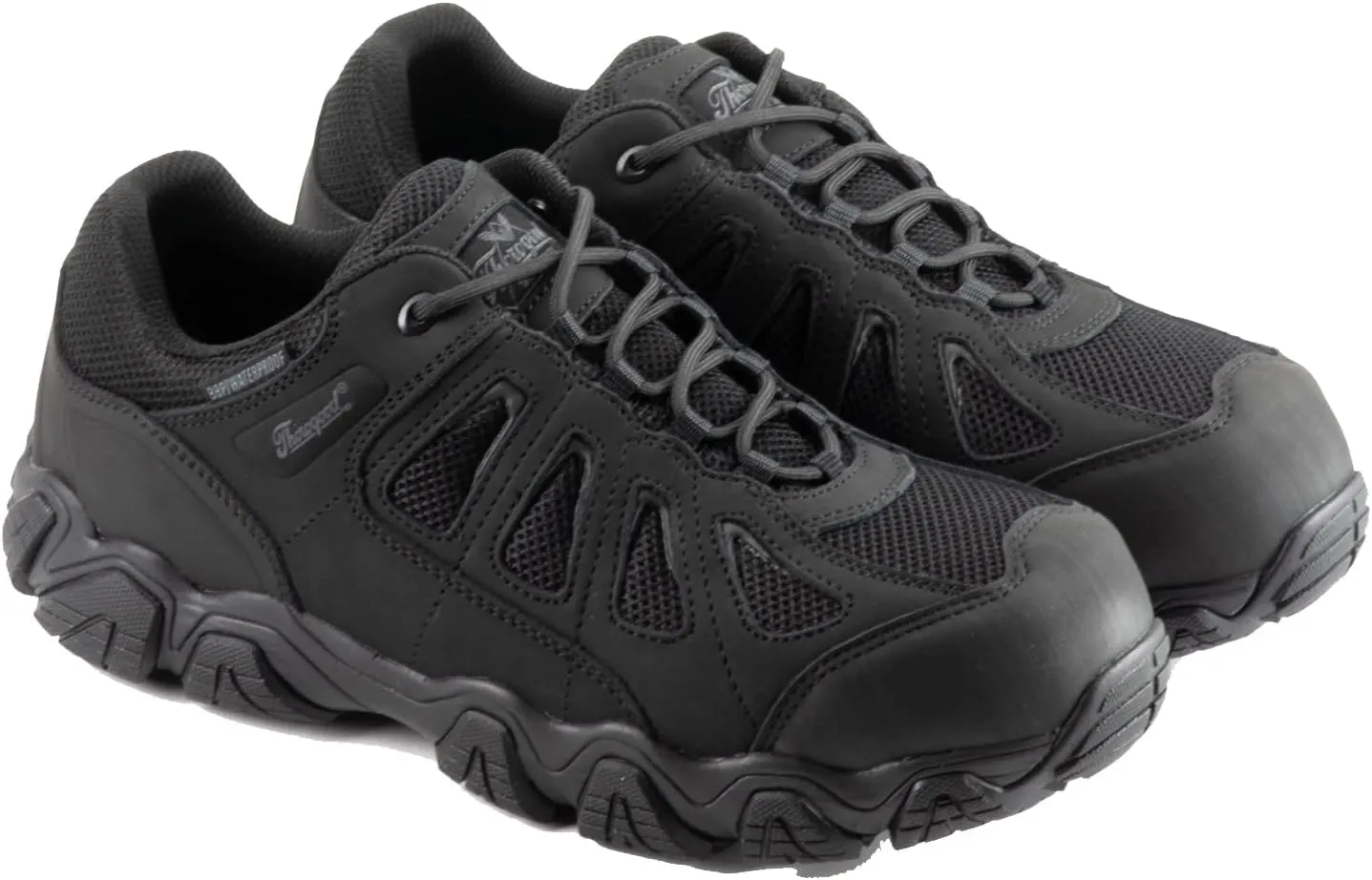 Thorogood Crosstrex Waterproof Athletic Safety Toe Work Shoes for Men - Lightweight Premium Leather and Mesh with Comfort Insole and Slip-Resistant Outsole; ASTM Rated