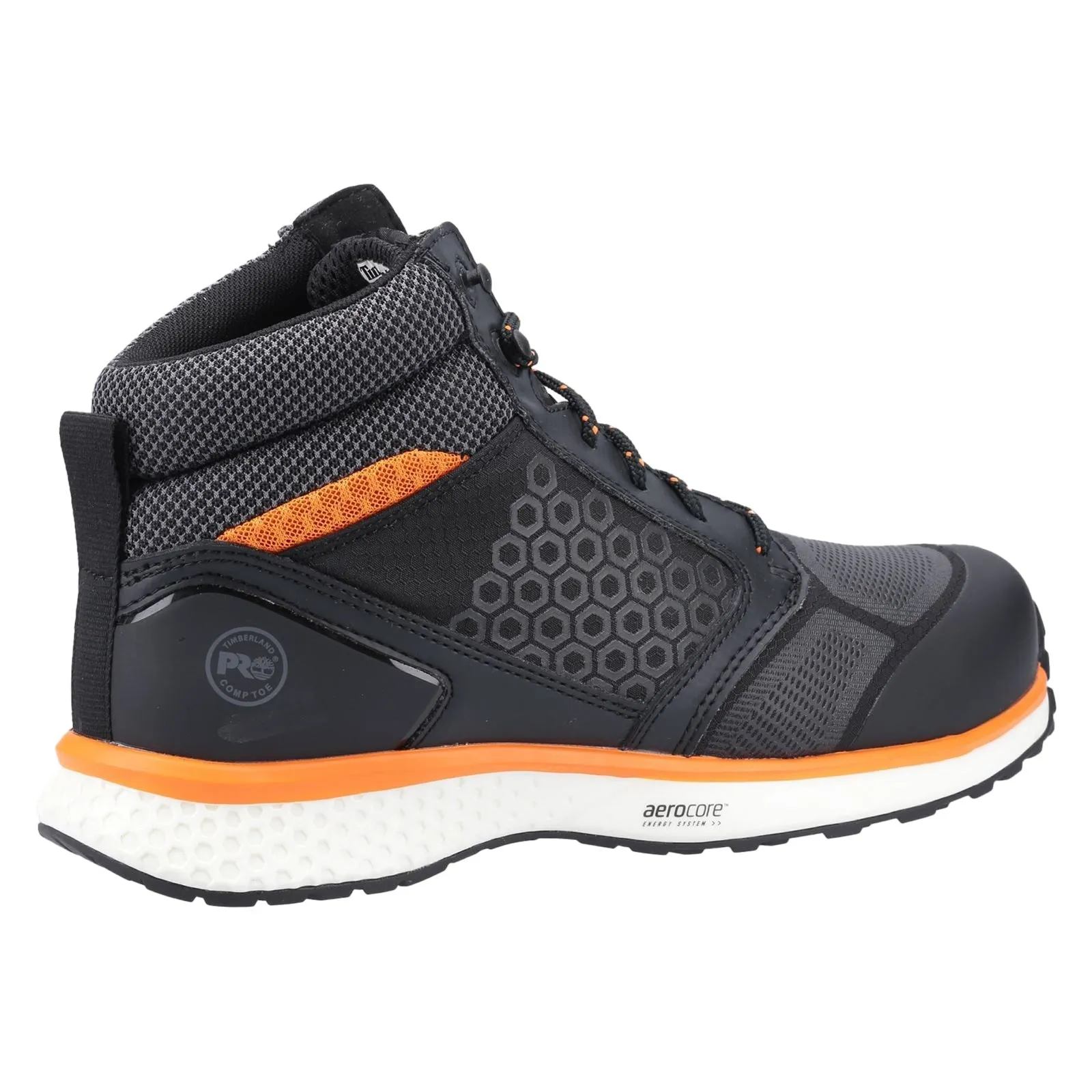 Timberland Pro Men's Reaxion Mid Composite Safety Boot in Black/Orange