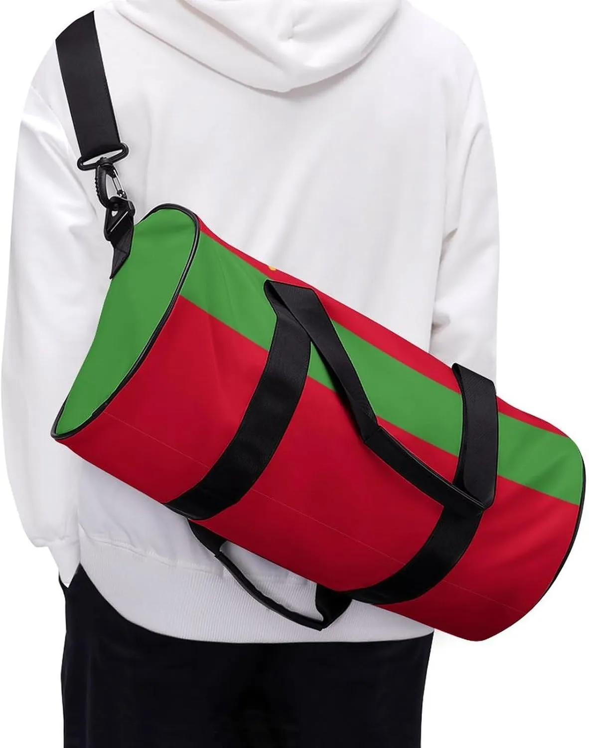 Transnistria Flag Sports Duffel Bag for Men Women Gym Bag with Wet Pocket Weekender