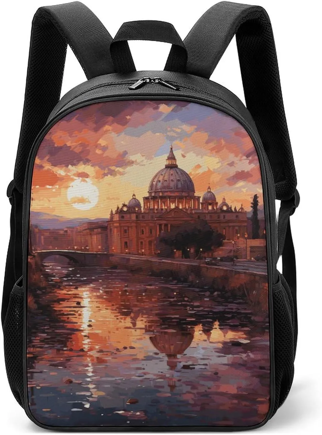 Travel Backpack for Man Woman Rome Sunset Laptop Bag Lightweight Sport Cycling Backpack for Hiker