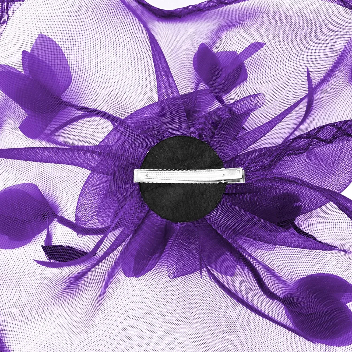 TS Fascinators Hat Mesh Floral Feather Fascinator Headband for Wedding Cocktail Tea Party or Special Occasion