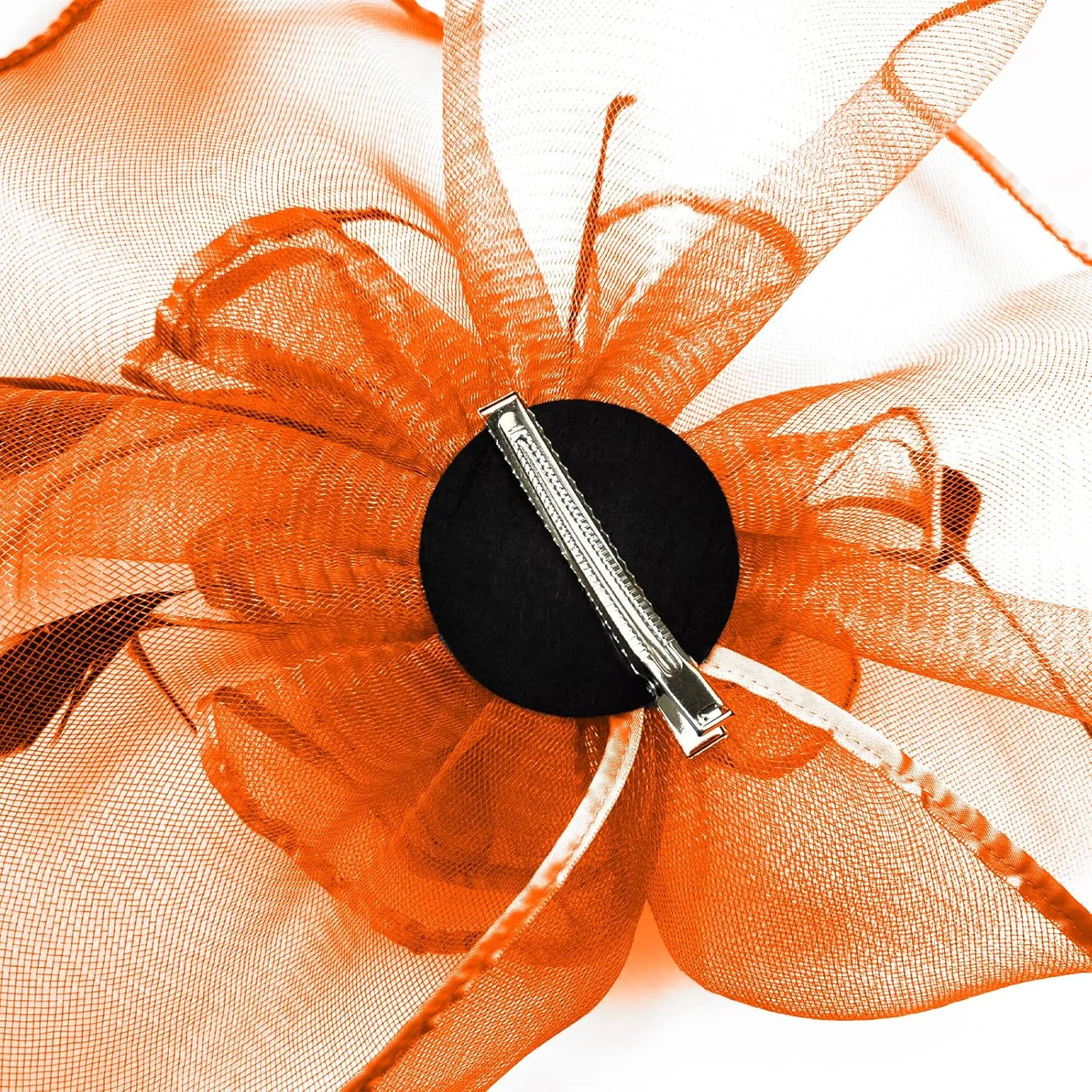 TS Fascinators Hat with Mesh Feather Hair Clip Tea Party for Wedding Cocktail Party Halloween Special Occasion
