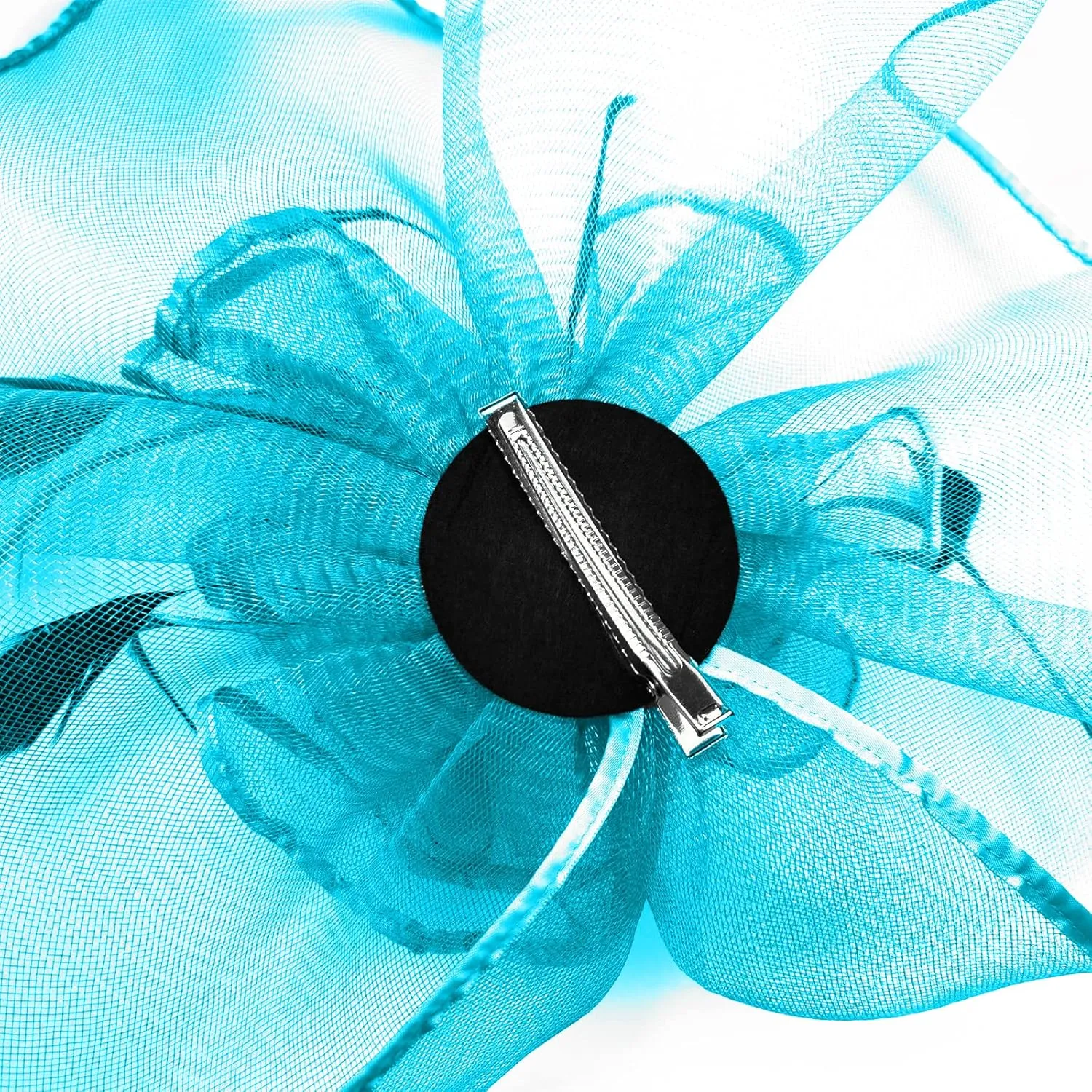 TS Fascinators Hat with Mesh Feather Hair Clip Tea Party for Wedding Cocktail Party Halloween Special Occasion