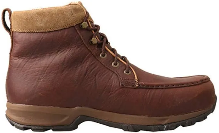 Twisted X Men Hiking Boot - Work Hiker Boots Crafted with Full-Grain Leather Upper, Three-Quarter Length Composite Insole, Compression EVA Midsole, and Rubber Outsole