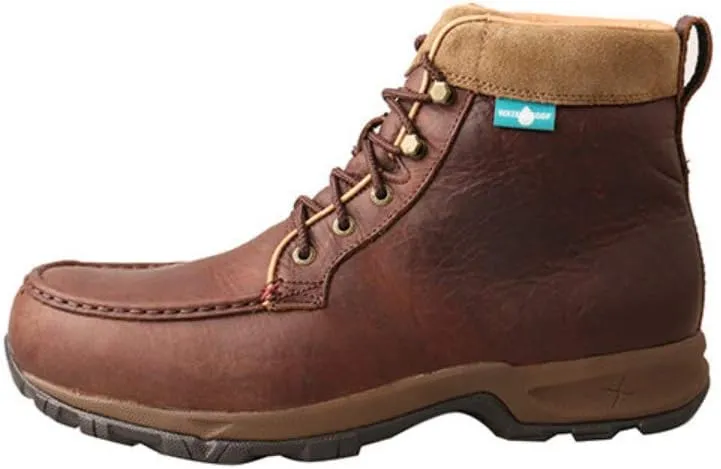 Twisted X Men Hiking Boot - Work Hiker Boots Crafted with Full-Grain Leather Upper, Three-Quarter Length Composite Insole, Compression EVA Midsole, and Rubber Outsole