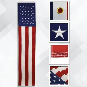 USA Embroidered Pulldown Flag 8ftx20in