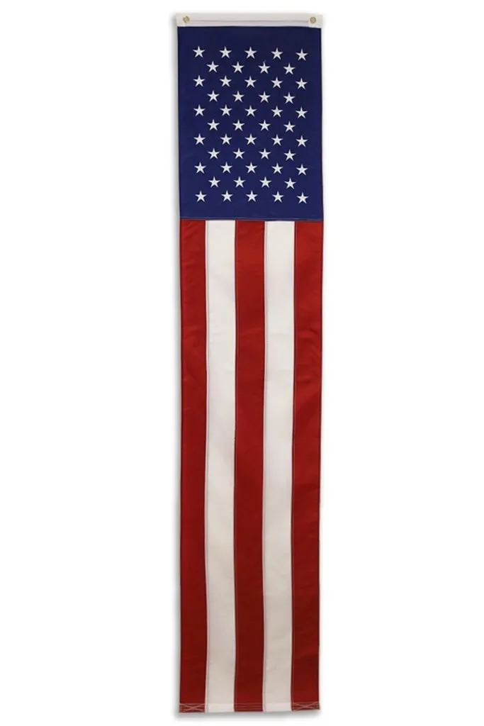 USA Embroidered Pulldown Flag 8ftx20in