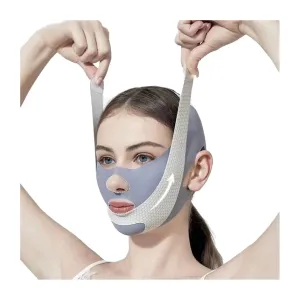 V Line Lifting Mask Chin Strap for Sleeping Reusable，Face Lift Tape Face Slimmer for Women，Jaw Trainer（Pink. Black. Blue） Variety of Options.(Gray,2PCS)