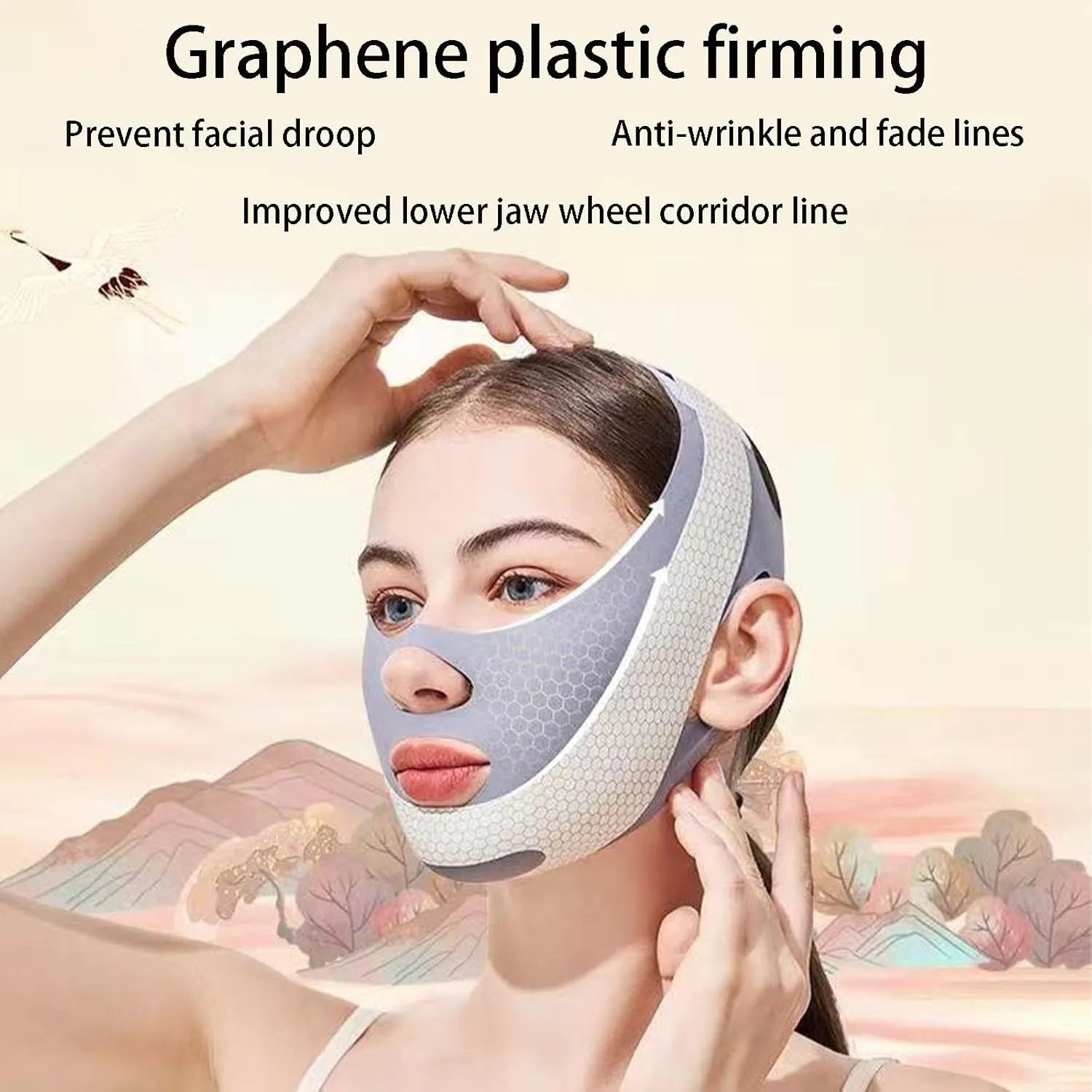 V Line Lifting Mask Chin Strap for Sleeping Reusable，Face Lift Tape Face Slimmer for Women，Jaw Trainer（Pink. Black. Blue） Variety of Options.(Gray,2PCS)