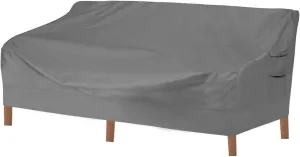 Vailge Heavy Duty Patio Sofa Cover, 100% Waterproof 3-Seater Outdoor Sofa Cover,Lawn Patio Furniture Covers with Air Vent and Handle,79" Wx 37" Dx 35" H,Grey