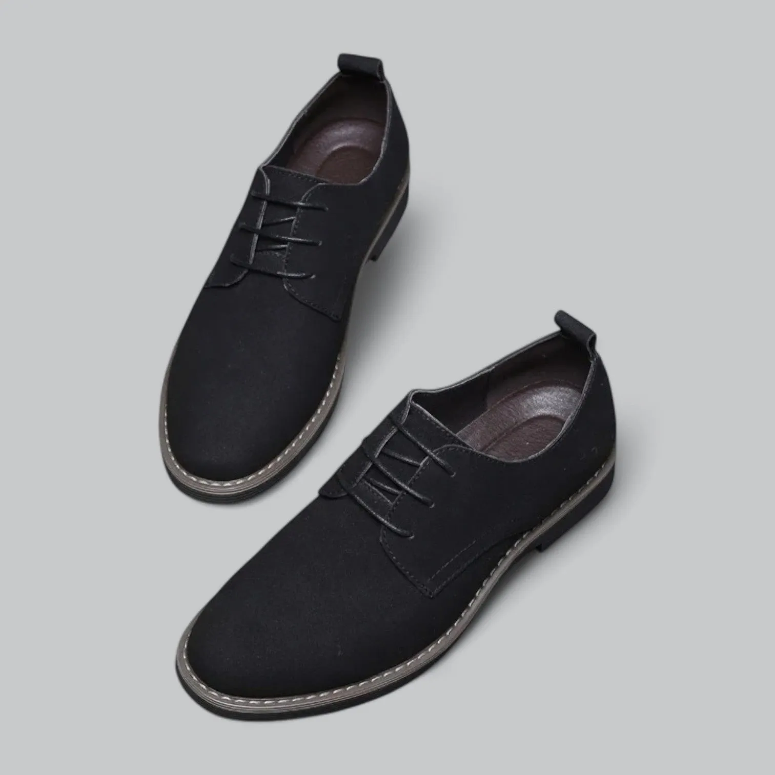 Valenti | Derby Suede Leather Oxford Business Shoe Laced Loafer