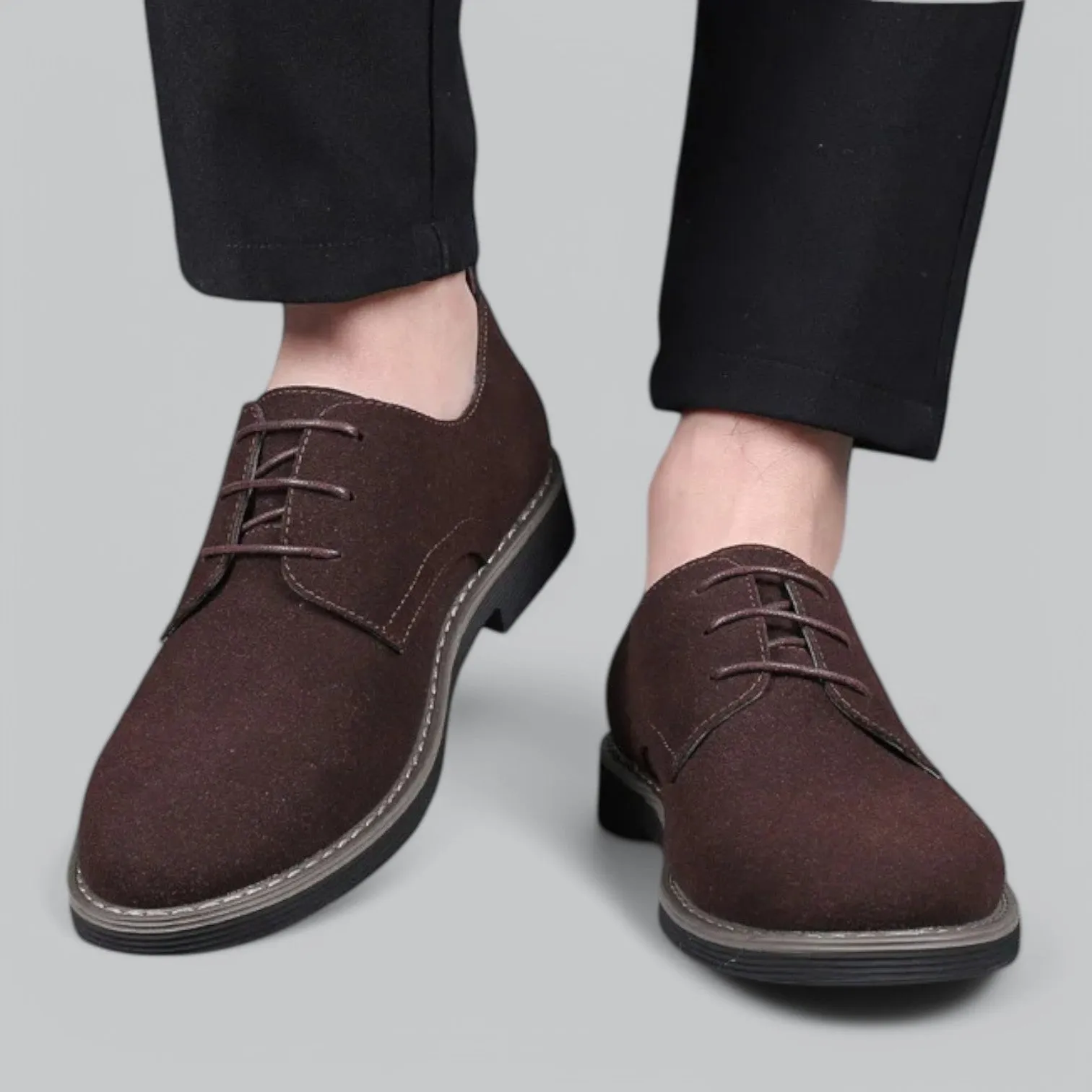 Valenti | Derby Suede Leather Oxford Business Shoe Laced Loafer