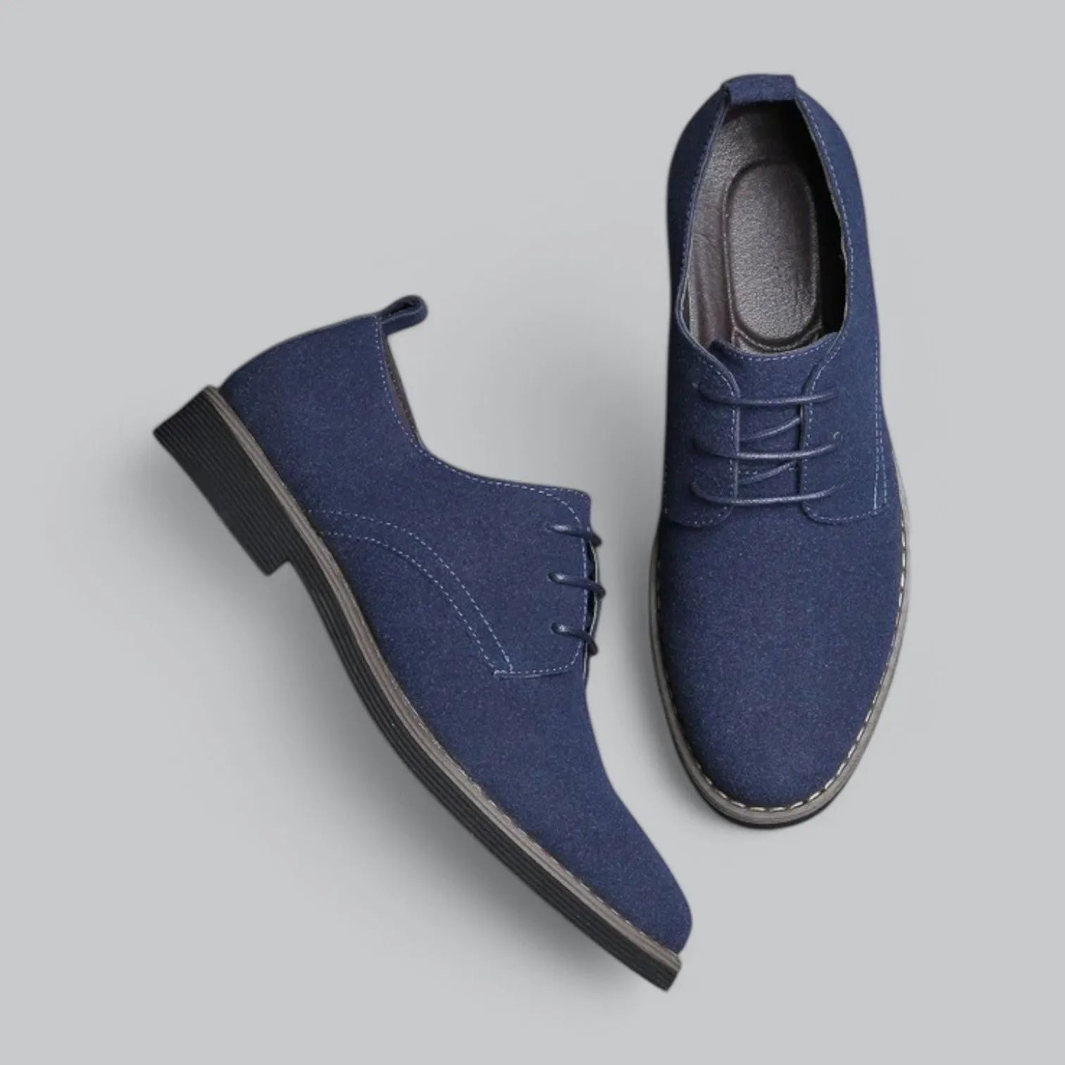 Valenti | Derby Suede Leather Oxford Business Shoe Laced Loafer
