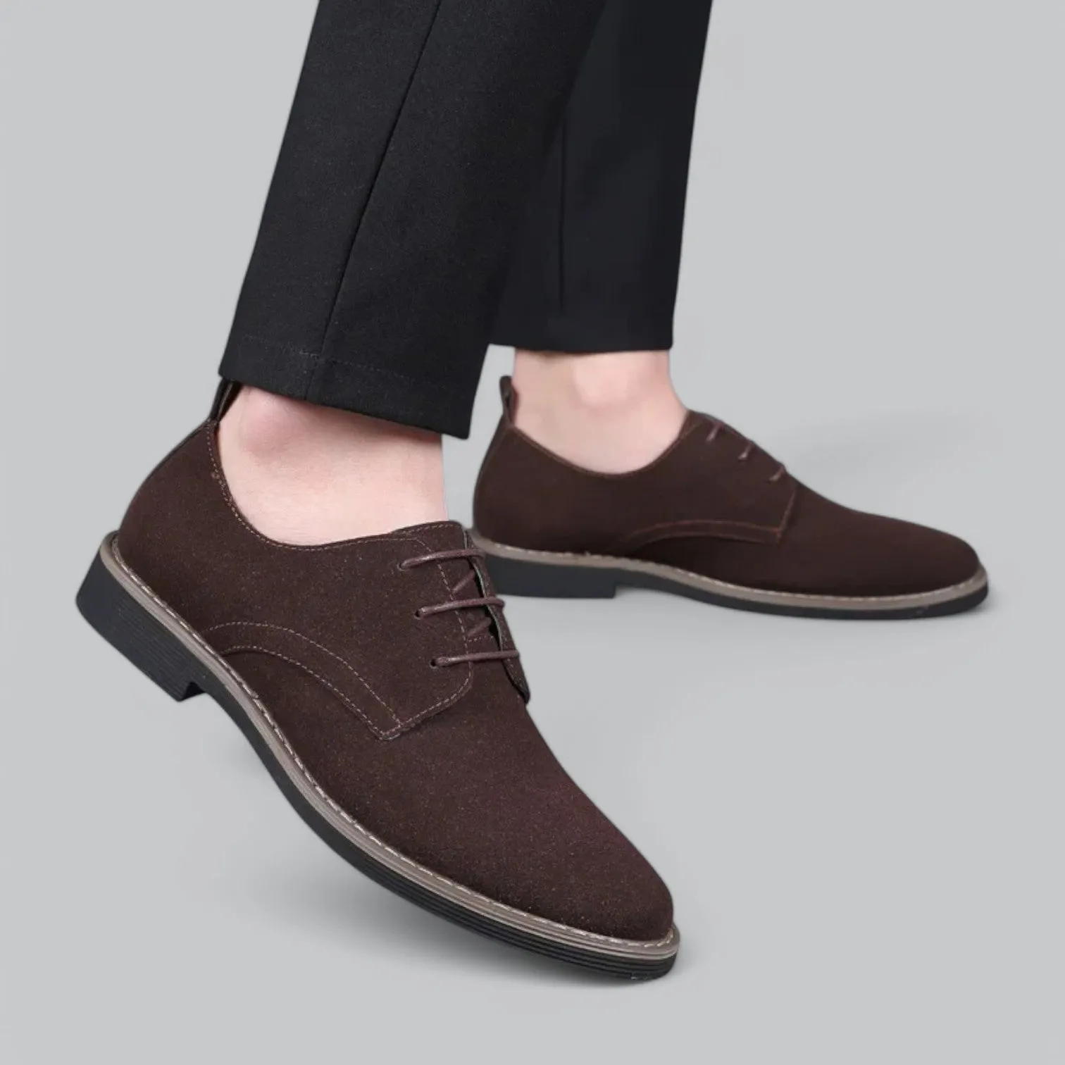 Valenti | Derby Suede Leather Oxford Business Shoe Laced Loafer