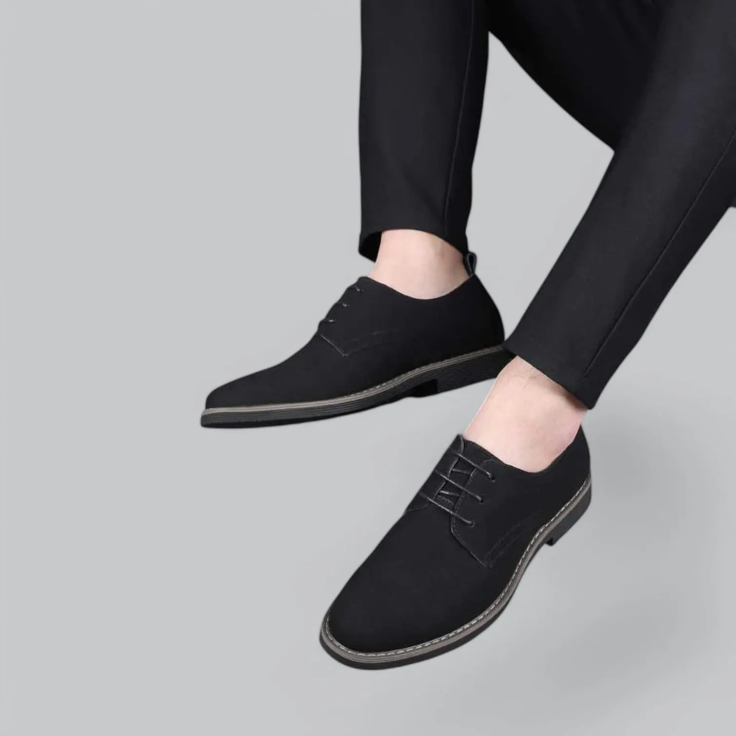 Valenti | Derby Suede Leather Oxford Business Shoe Laced Loafer