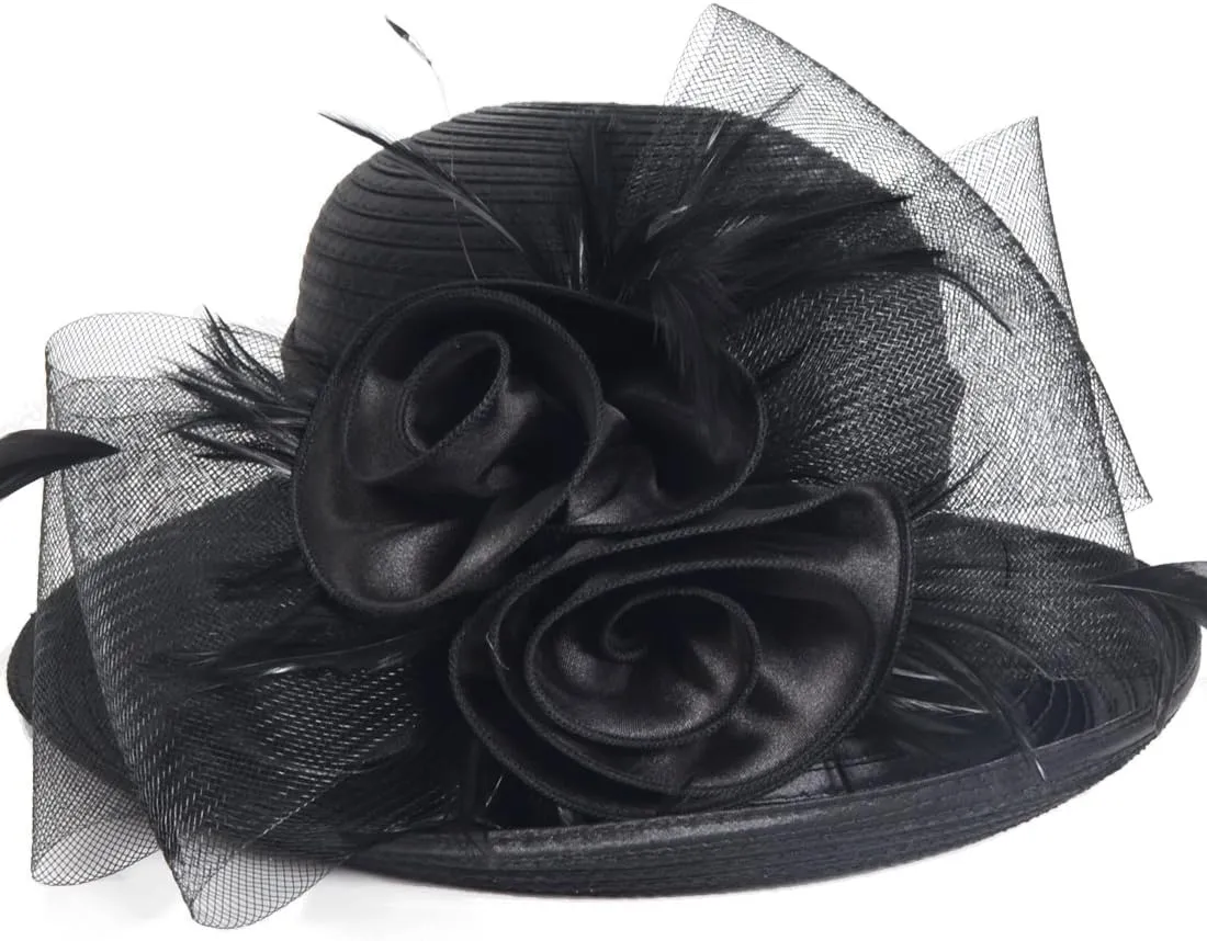 VECRY Womens Tea Party Church Baptism Wedding Derby Dressy Hat
