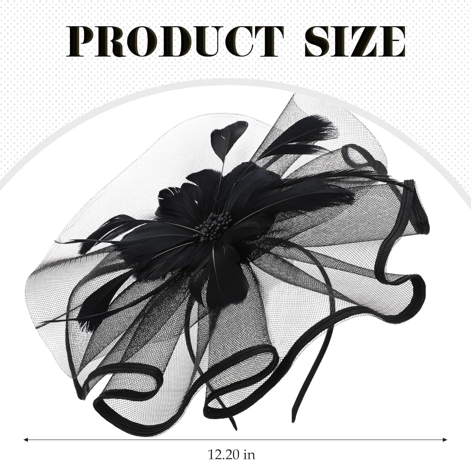 Vintage Tea Party Hat - 2025 Mesh Kentucky Fascinators Headband Flower Feather Derby Hats for Women Girls