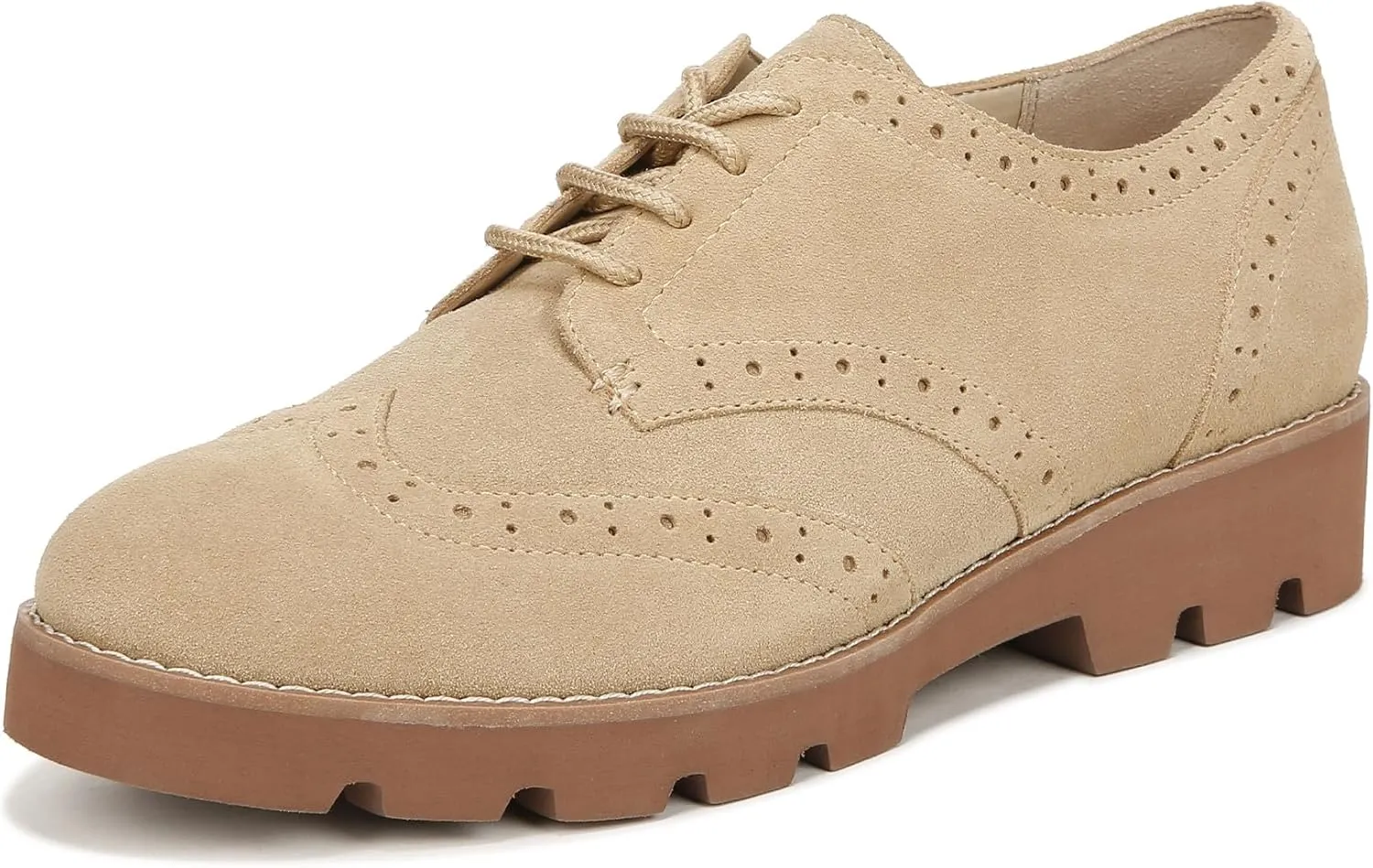 Vionic Womens Charm Alfina Comfort Lace Up Loafers- Supportive Walking Shoes for Heel Pain, Plantar Fasciitis with Orthotic Insole Arch Support That Corrects Pronation and Alignment Med-Wide Fit