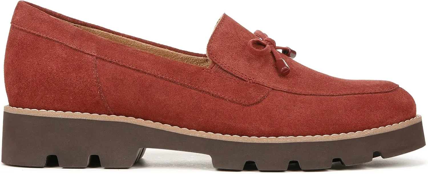 Vionic Women’s Loafer Charm Finley Comfort Lace Up- Supportive Walking Shoes That Include VIO Motion Technology Orthotic Insole with Built-in Arch Support, Helps Heel Pain, Medium and Wide Fit