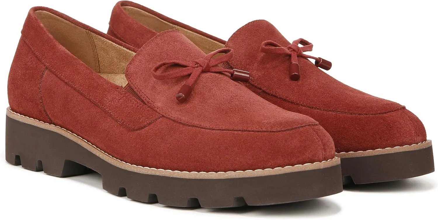 Vionic Women’s Loafer Charm Finley Comfort Lace Up- Supportive Walking Shoes That Include VIO Motion Technology Orthotic Insole with Built-in Arch Support, Helps Heel Pain, Medium and Wide Fit