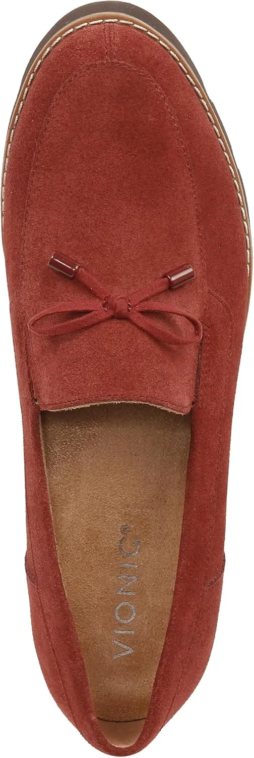 Vionic Women’s Loafer Charm Finley Comfort Lace Up- Supportive Walking Shoes That Include VIO Motion Technology Orthotic Insole with Built-in Arch Support, Helps Heel Pain, Medium and Wide Fit