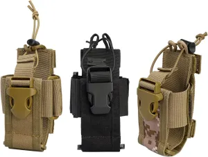 VIPERADE Versatile Radio Holder Case Interphone Pouch, Adjustable Storage Tools Pouch, Multi-Functional Tactical Molle Two Way Radio Holster, Walkie Talkie Heavy Duty Holder Case
