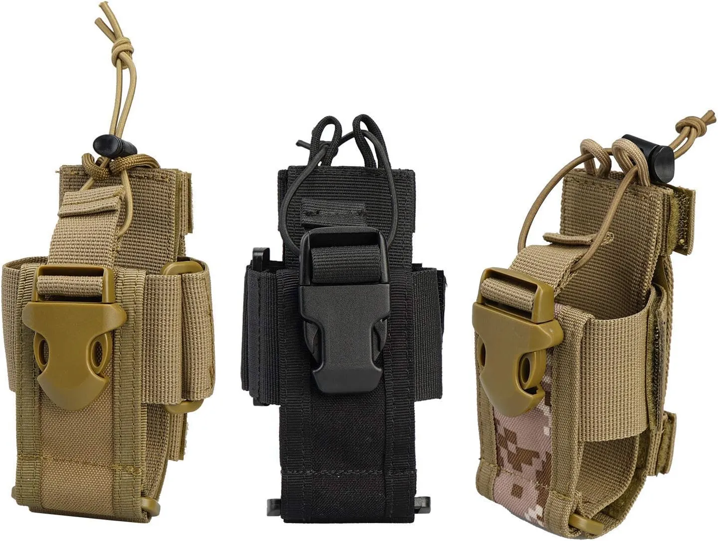 VIPERADE Versatile Radio Holder Case Interphone Pouch, Adjustable Storage Tools Pouch, Multi-Functional Tactical Molle Two Way Radio Holster, Walkie Talkie Heavy Duty Holder Case