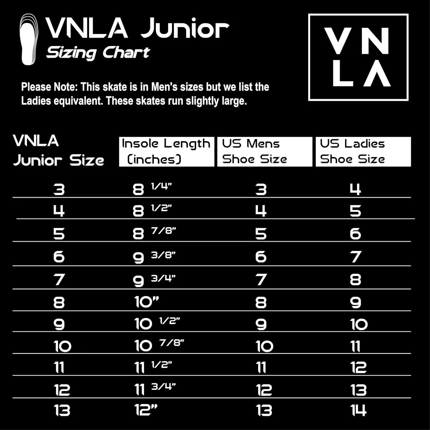VNLA Junior SLVR Jam Skate for Men and Women - Indoor Unisex Roller Skate