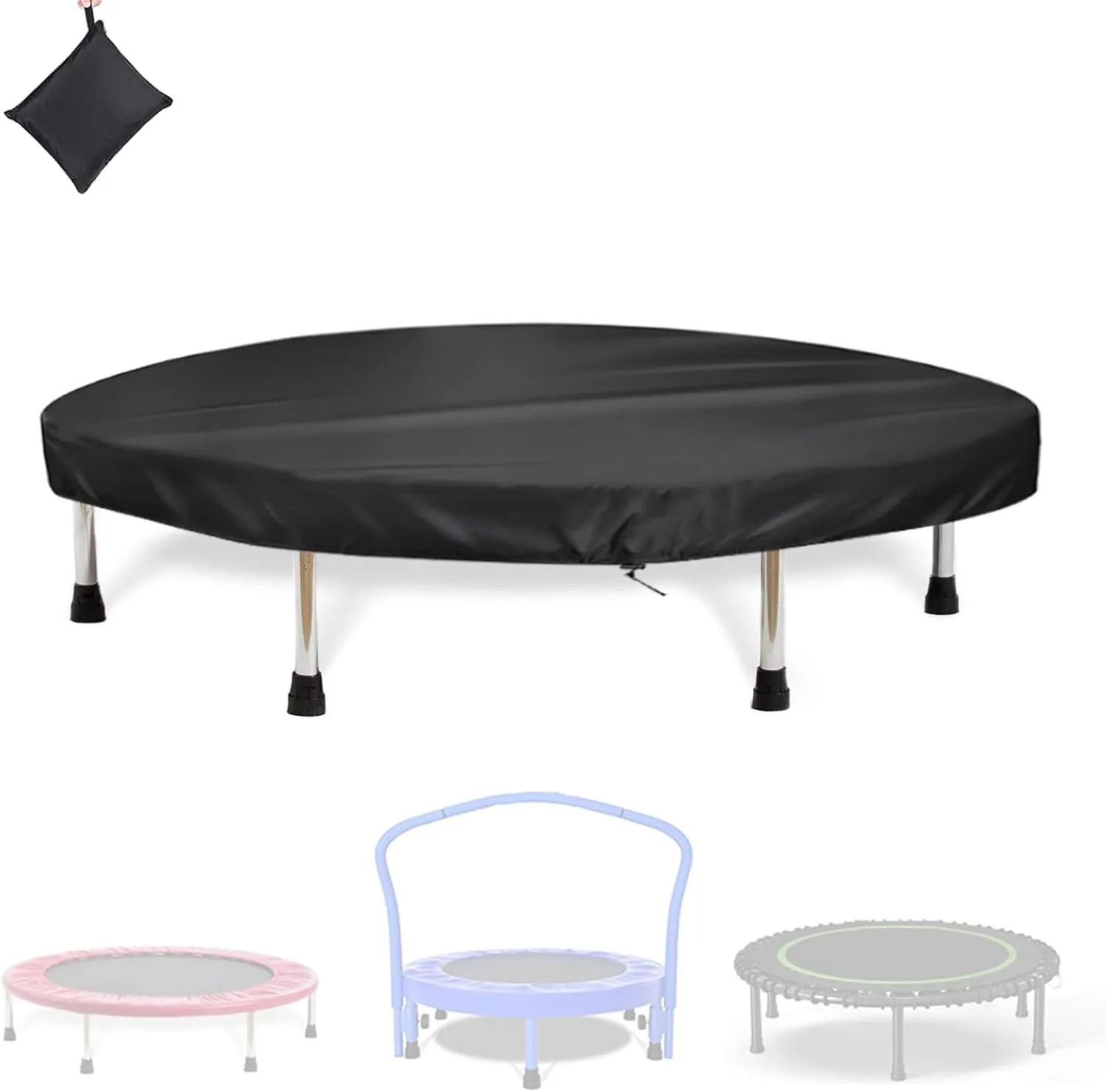 Waterproof Trampoline Cover for Mini, Fitness, Toddler/Adults Indoor/Outdoor/Garden Rebounder - Not Spring Cover
