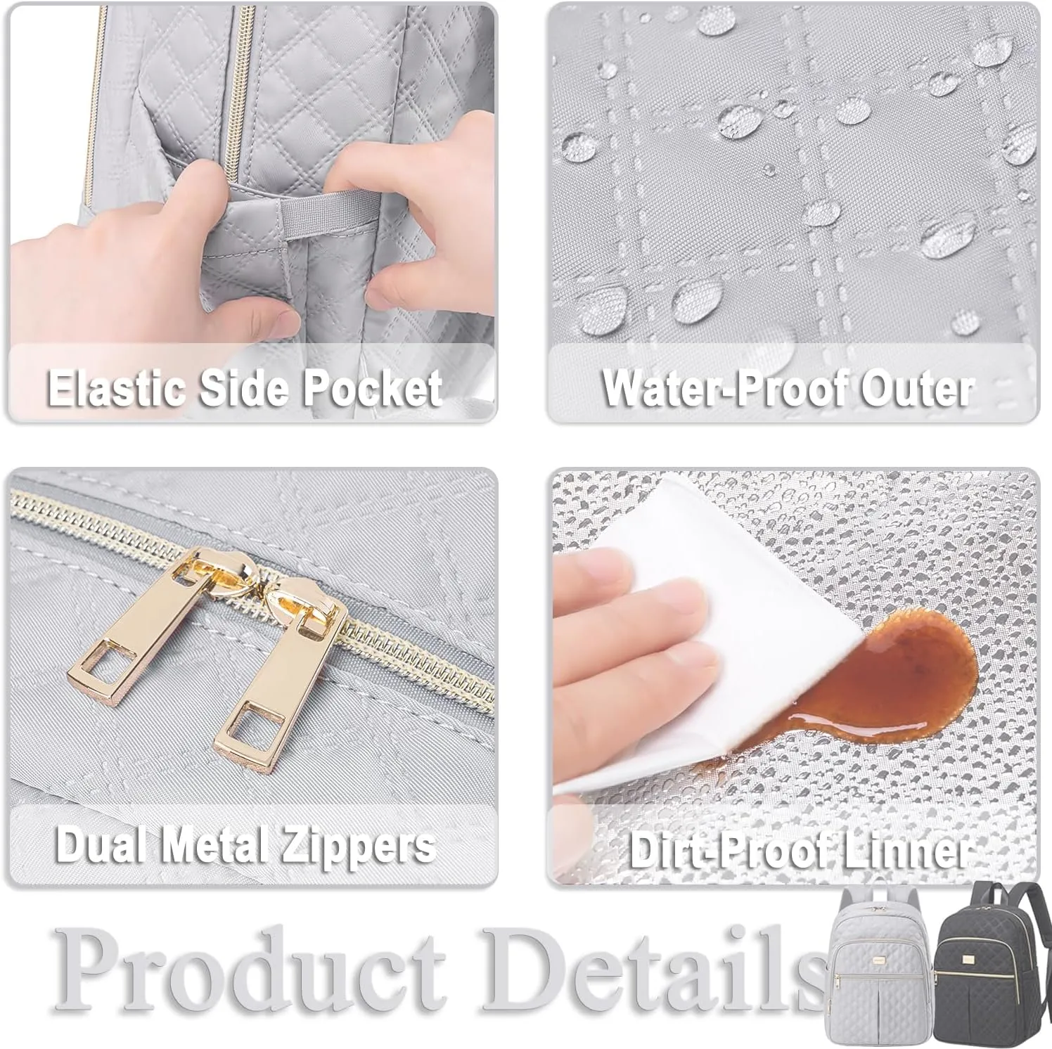Weitars Lunch Backpack For Women Men,20L Cooler Backpack Insulated Lunch Bag For Women With Side Pockets Waterproof,Meal Prep Backpack,Adult Backpack Cooler For Lunch Picnic Hiking Camping Beach