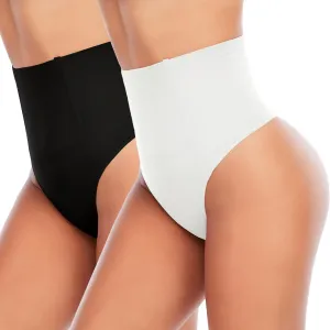 Werena Tummy Control Thong Shapewear for Women Seamless Shaping Thong Panties Body Shaper Underwear