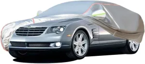 WOLWES Car Cover are Suitable for Chrysler Crossfire All-Weather Windproof, Snowproof, Rainproof, UV-Protected and Breathable All-Season Universal with Side Door Zip Oxford Cloth Car Cover (Color : W