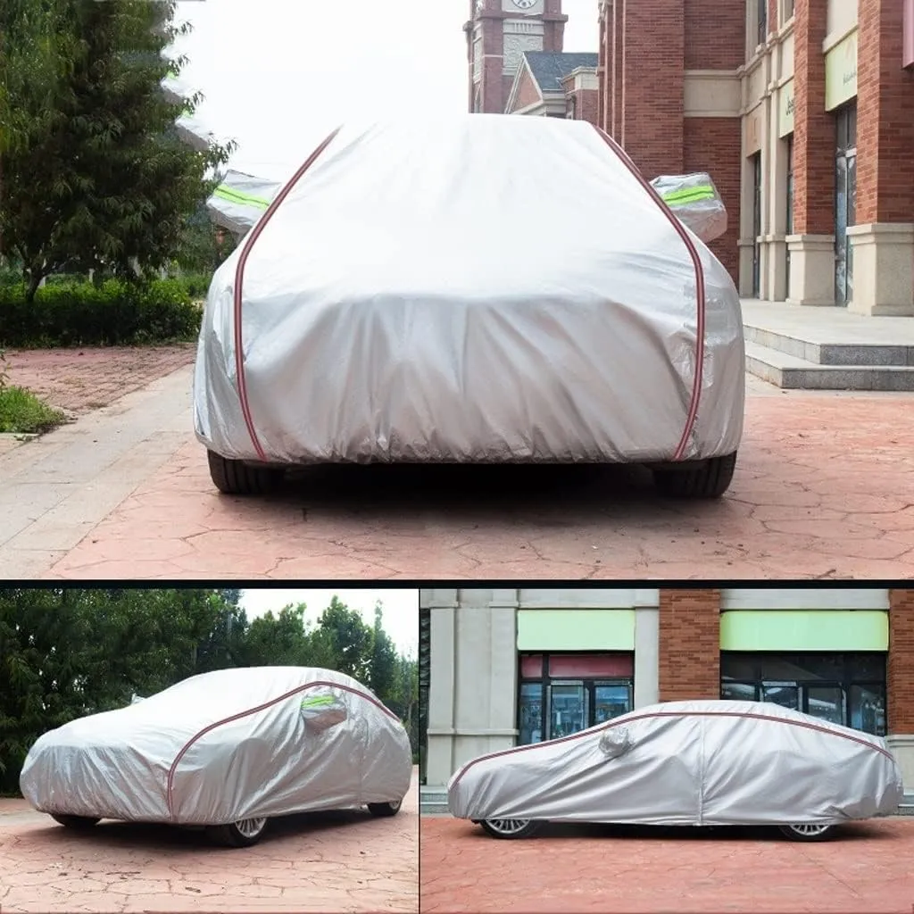 WOLWES Car Cover are Suitable for Chrysler Crossfire All-Weather Windproof, Snowproof, Rainproof, UV-Protected and Breathable All-Season Universal with Side Door Zip Oxford Cloth Car Cover (Color : W