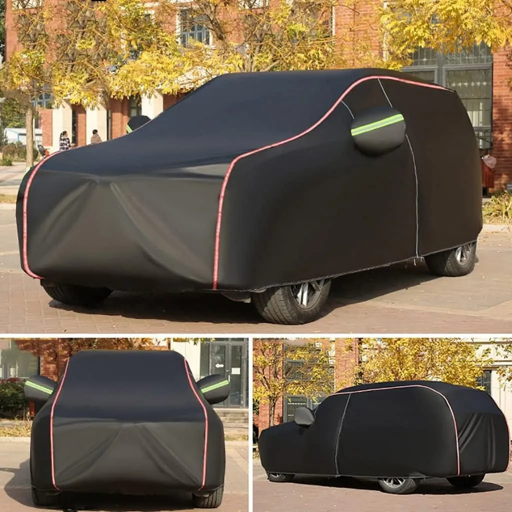 WOLWES Car Cover are Suitable for Citroen C-Crosser All-Weather Windproof, Snowproof, Rainproof, UV-Protected and Breathable All-Season Universal with Side Door Zip Oxford Cloth Car Cover (Color : Bl