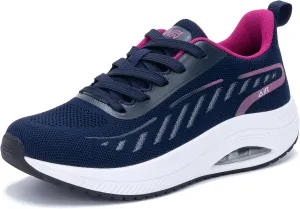 Women Arch Support Walking Shoes,Orthotic Non Slip Air Sneakers Comfort Working Shoes for Foot Pain Relief