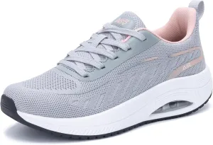 Women Arch Support Walking Shoes,Orthotic Non Slip Air Sneakers Comfort Working Shoes for Foot Pain Relief