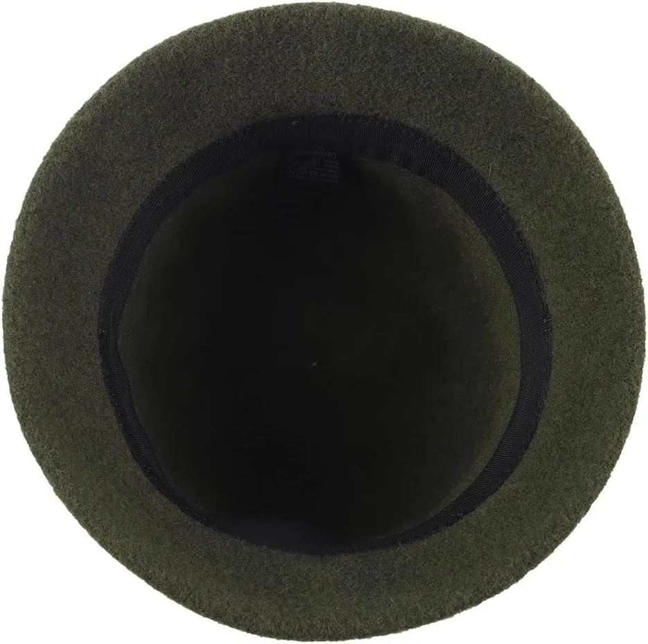 Women Elegant Winter Wool Bucket Hat 1920s Vintage Cloche Bowler Hats